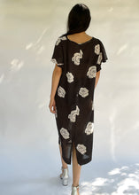 Load image into Gallery viewer, Vintage Sheer Black Floral Print Dress | XS - L
