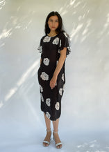 Load image into Gallery viewer, Vintage Sheer Black Floral Print Dress | XS - L
