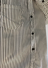 Load image into Gallery viewer, Striped Black and White Button Up Shirt | XS - L
