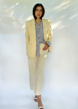 Load image into Gallery viewer, Vintage Cream Silk Blazer Jacket | XS - M
