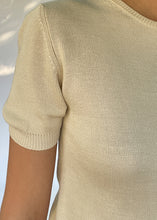 Load image into Gallery viewer, Vintage Cream Silk Knit Top | XS - S
