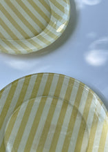 Load image into Gallery viewer, Small Vintage Striped Découpage Plate
