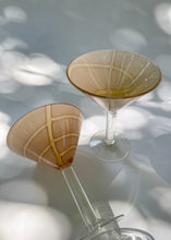 Load image into Gallery viewer, Vintage Abstract Martini Glasses | Set of 2
