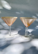 Load image into Gallery viewer, Vintage Abstract Martini Glasses | Set of 2
