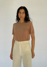 Load image into Gallery viewer, Vintage Mauve Shortsleeve Knit Top | XS - S
