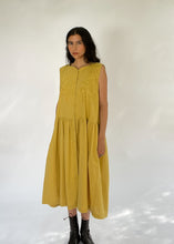 Load image into Gallery viewer, Vintage Ochre Cotton Dress | ONE SIZE
