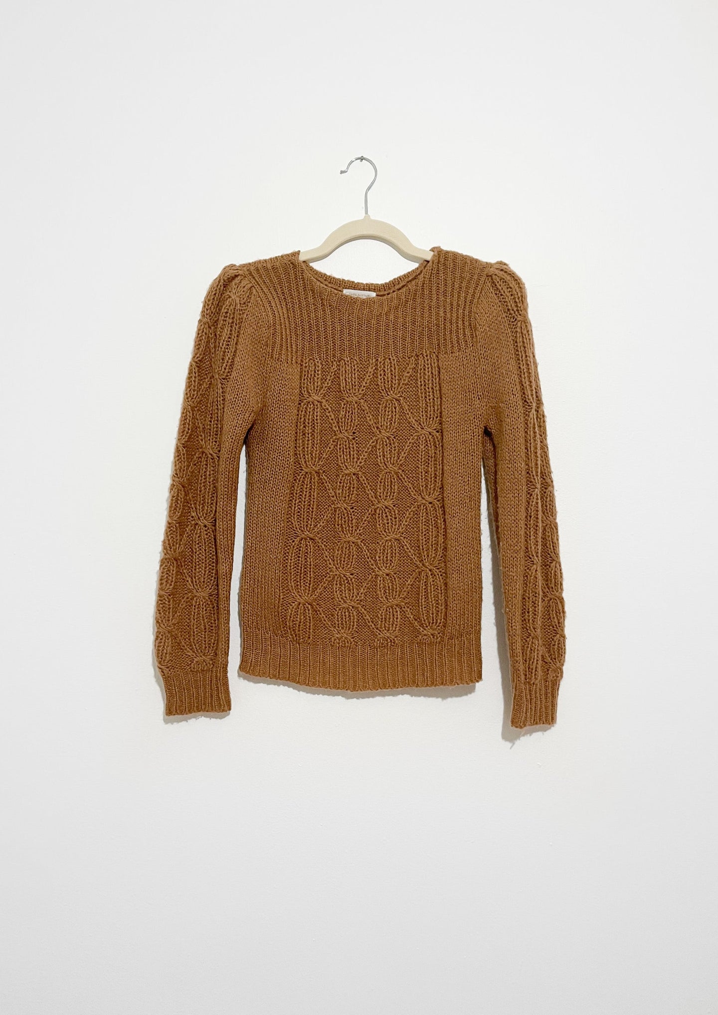 Vintage Taupe Cable Knit Sweater | XS - M