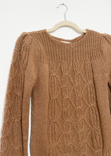 Load image into Gallery viewer, Vintage Taupe Cable Knit Sweater | XS - M
