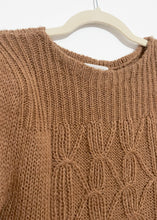 Load image into Gallery viewer, Vintage Taupe Cable Knit Sweater | XS - M
