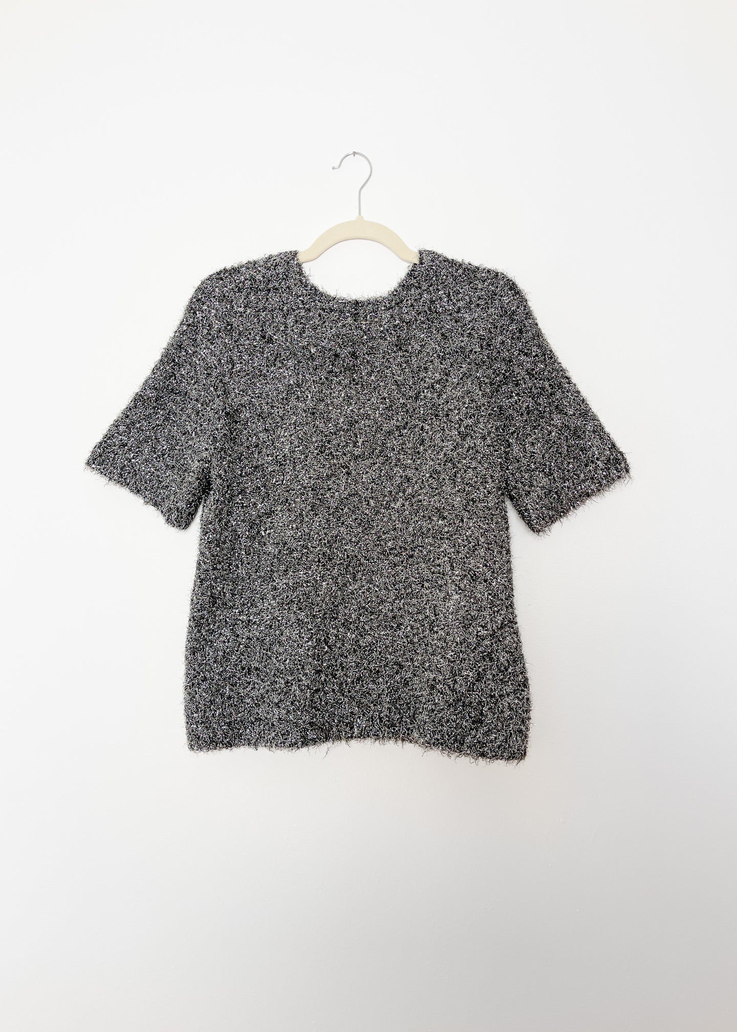 Vintage Metallic Knit Sweater Top | XS - L